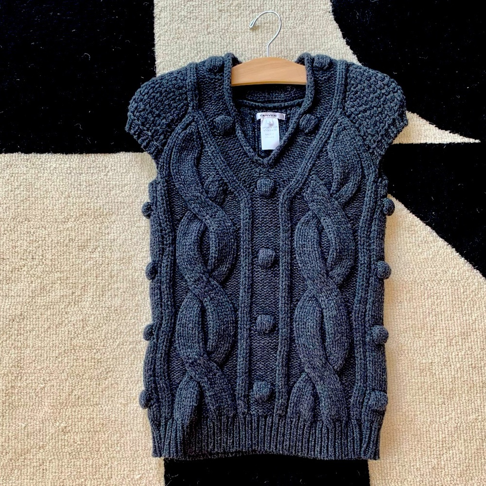 Carven Bobble  Wool/ Cashmere sweater Small New